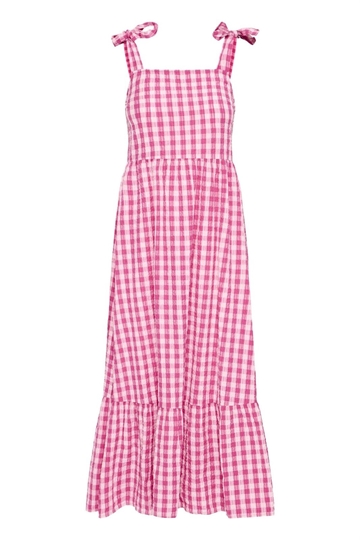 Vestido estampado vichy, Felica - Imagen 1