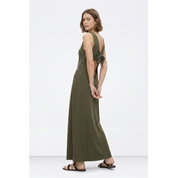 Vestido largo verde lazo espalda, Bony - Imagen 1