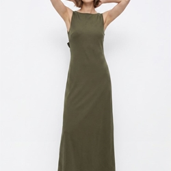 Vestido largo verde lazo espalda, Bony - Imagen 2