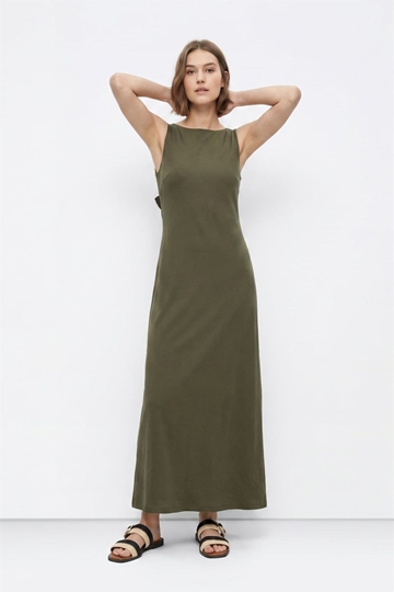 Vestido largo verde lazo espalda, Bony - Imagen 2