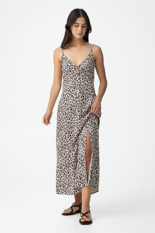 Vestido lencero leopardo, Sorrento - Imagen 1