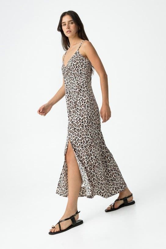 Vestido lencero leopardo, Sorrento - Imagen 2