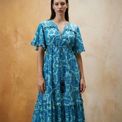 Vestido manga volante. Marian - Imagen 2