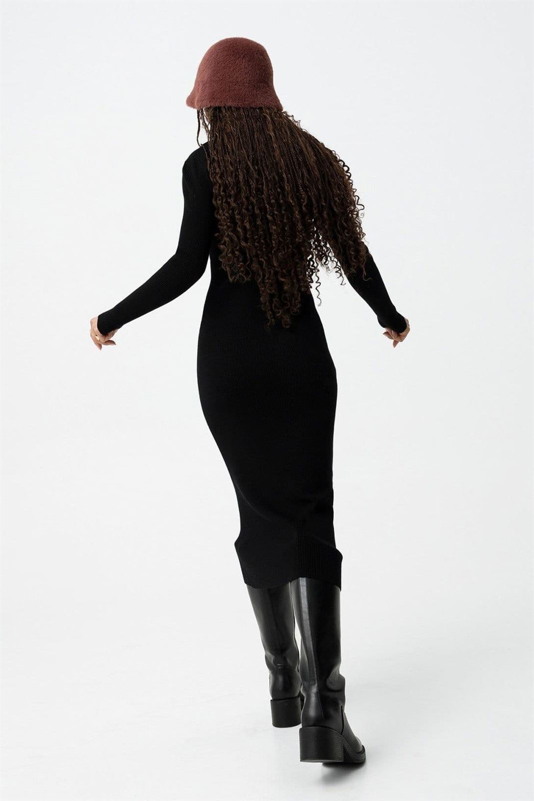 Vestido midi canalé, Narcisa - Imagen 4