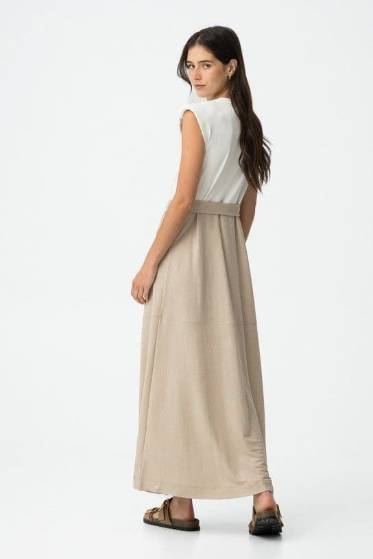 Vestido Midi Combinado con Cinturón, Taylor - Imagen 4