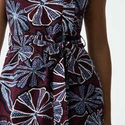 Vestido midi estampado con cinturón, Burton - Imagen 2