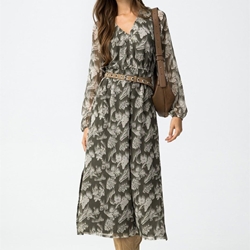 Vestido midi fluido estampado, Kourtney - Imagen 1