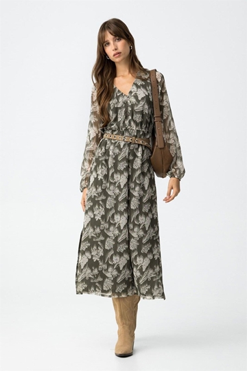 Vestido midi fluido estampado, Kourtney - Imagen 1