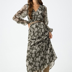 Vestido midi fluido estampado, Kourtney - Imagen 2