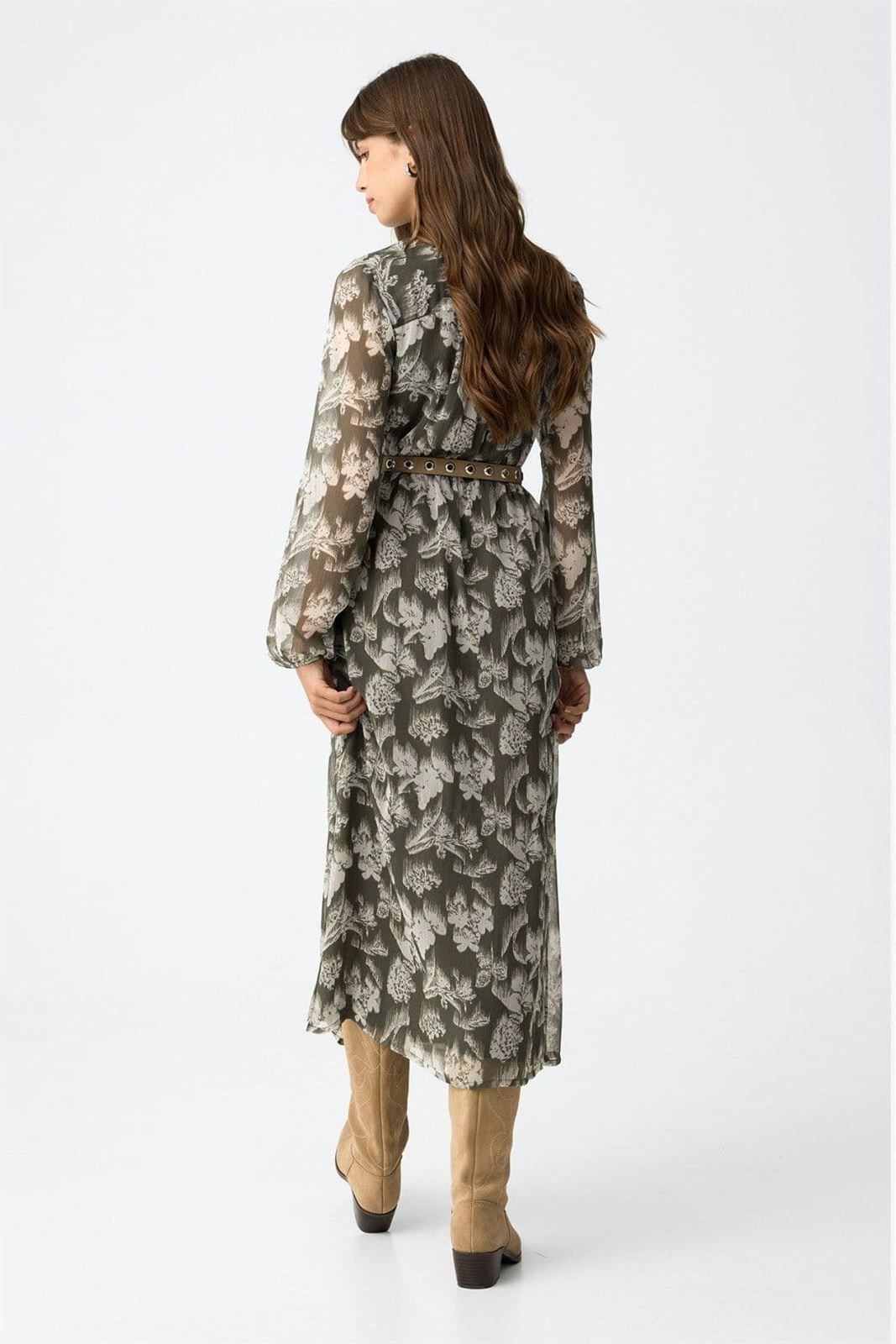 Vestido midi fluido estampado, Kourtney - Imagen 6