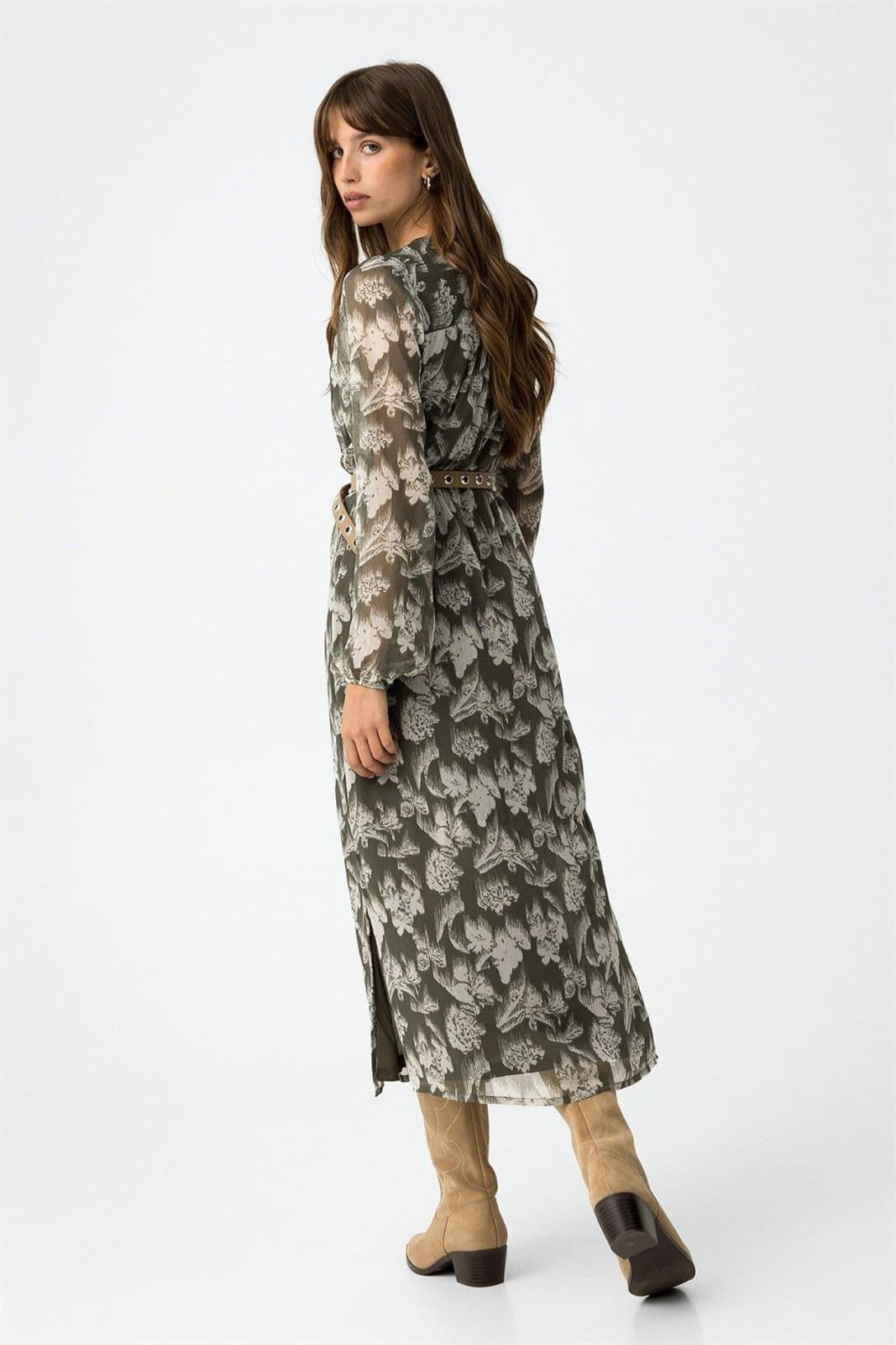 Vestido midi fluido estampado, Kourtney - Imagen 7