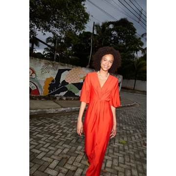 Vestido midi naranja, Ih Imelda - Imagen 1