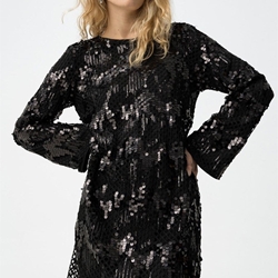 Vestido negro con lentejuelas, Diamond - Imagen 1