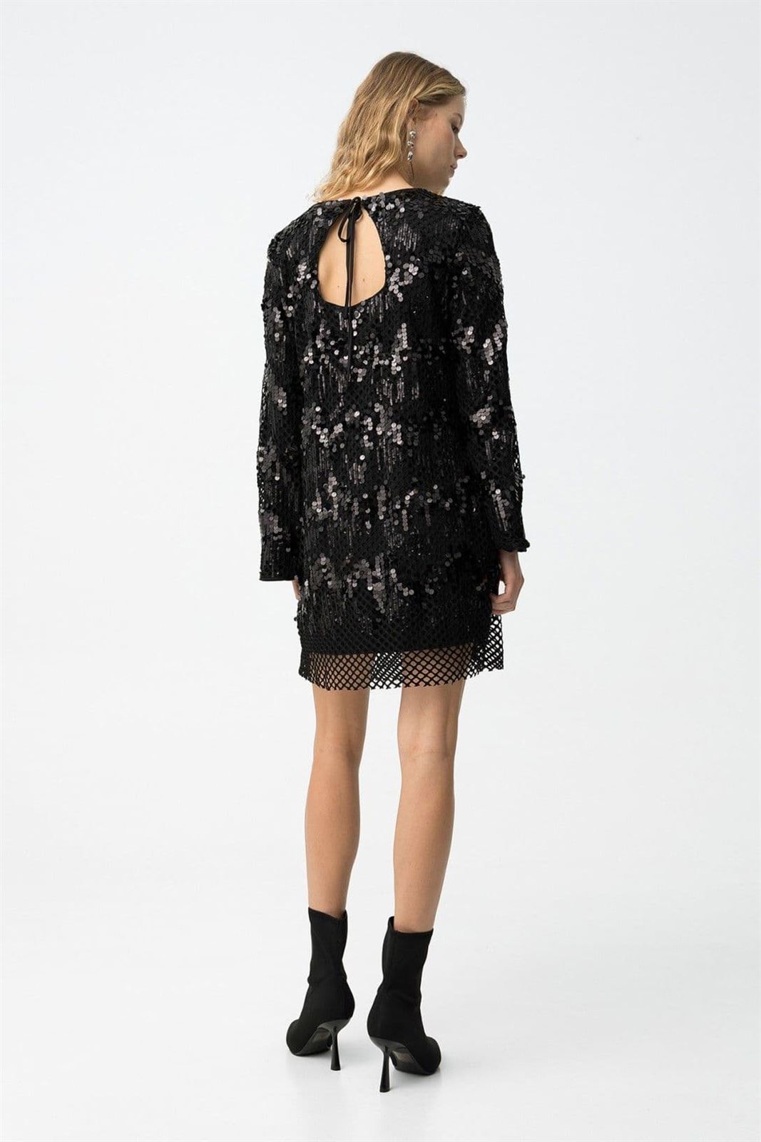 Vestido negro con lentejuelas, Diamond - Imagen 2