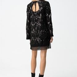 Vestido negro con lentejuelas, Diamond - Imagen 2