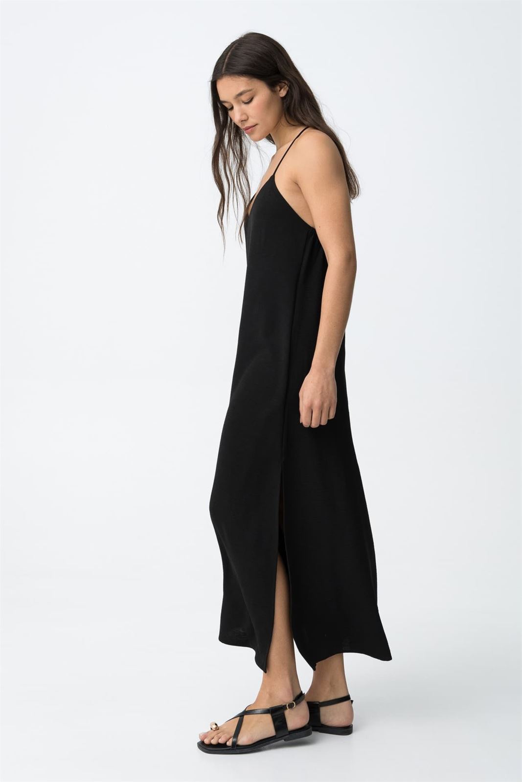Vestido negro lencero, Bestie - Imagen 3
