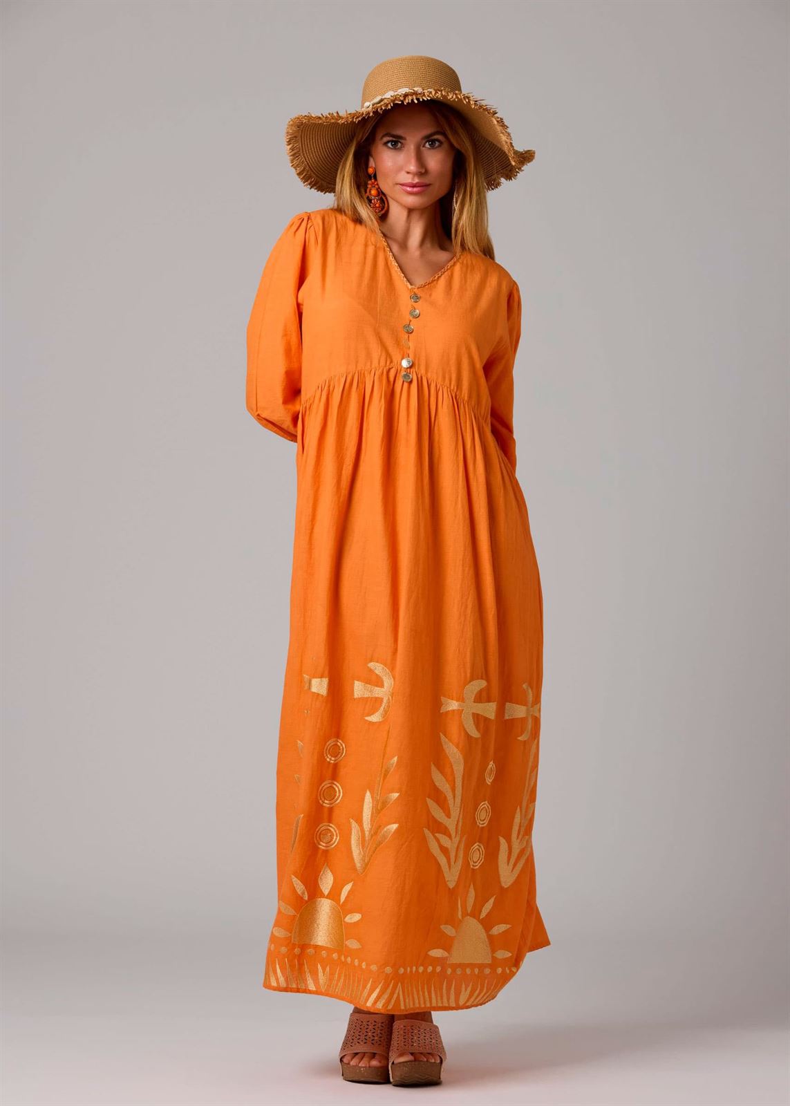 Vestido Palermo naranja - Imagen 1