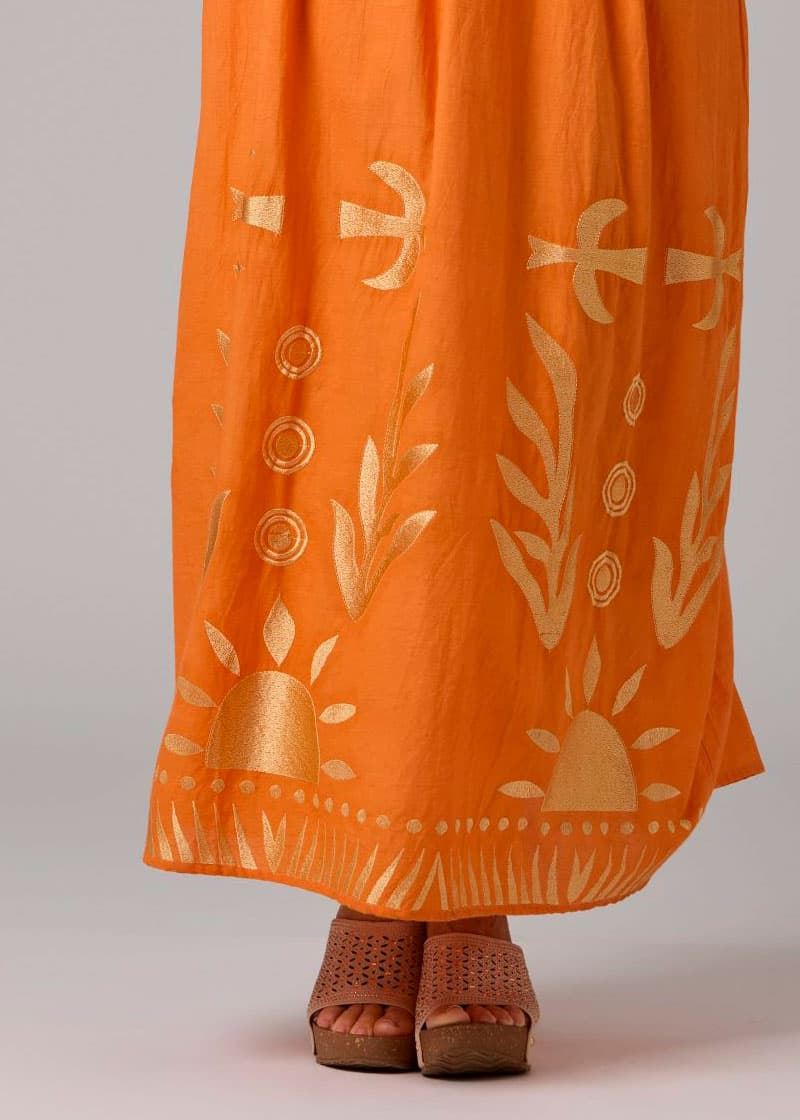 Vestido Palermo naranja - Imagen 2