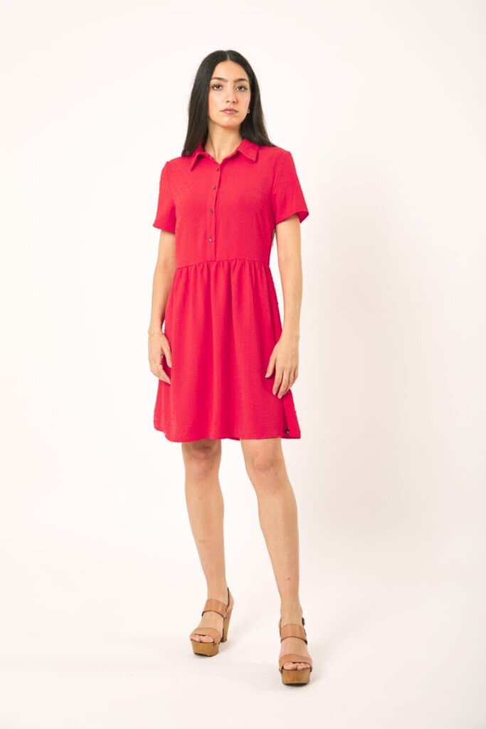 Vestido plumeti rojo, Roxy - Imagen 1