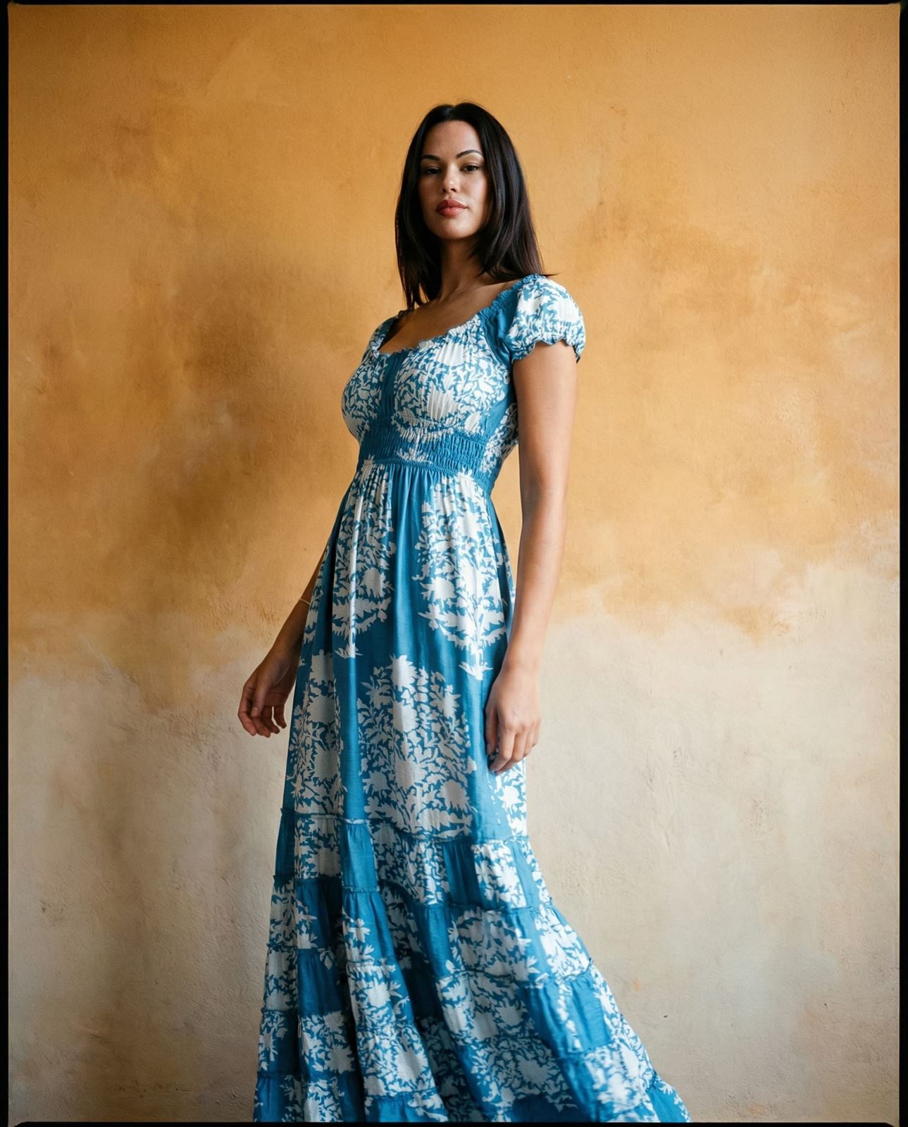 Vestido reversible azul, Laura - Imagen 1