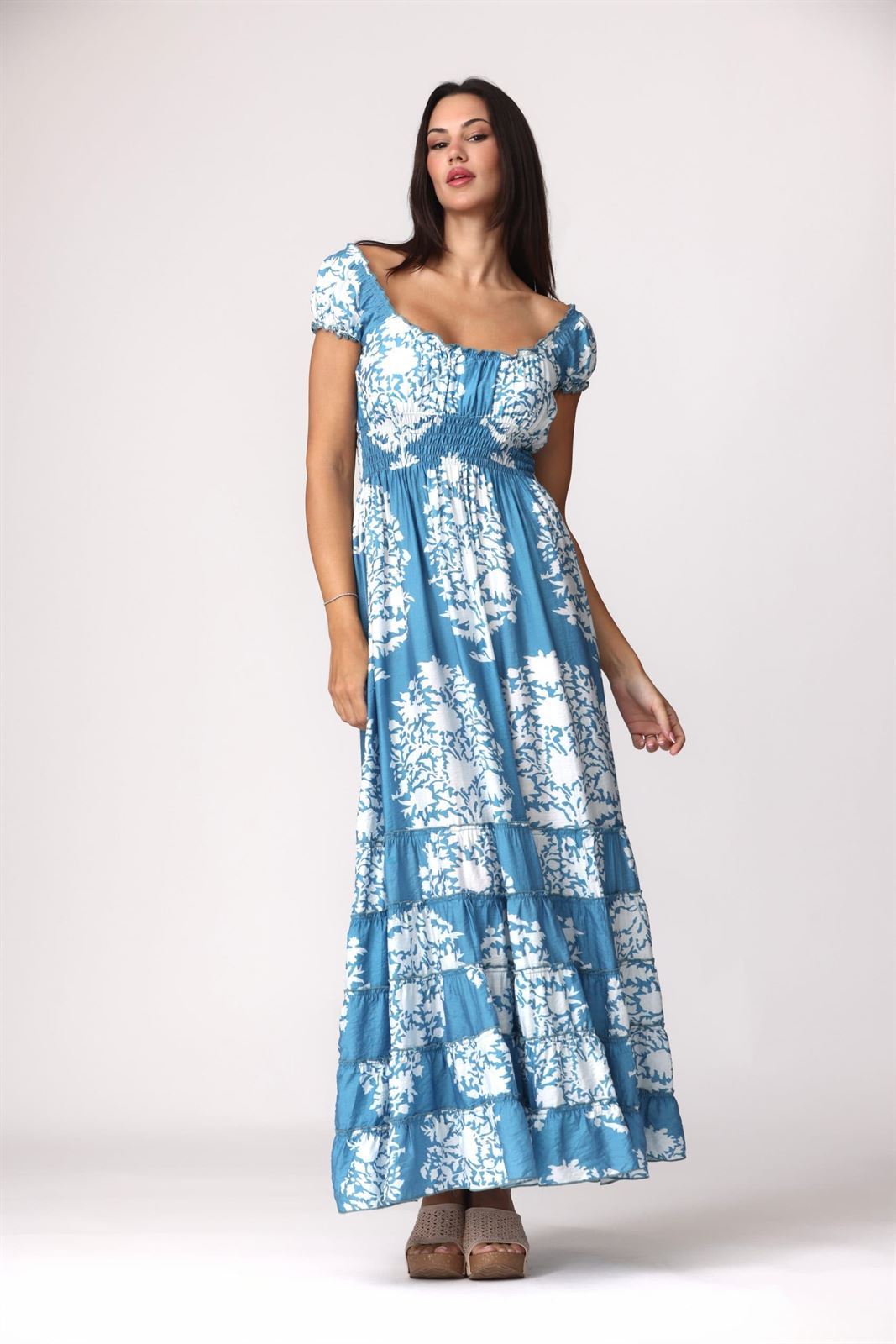 Vestido reversible azul, Laura - Imagen 2
