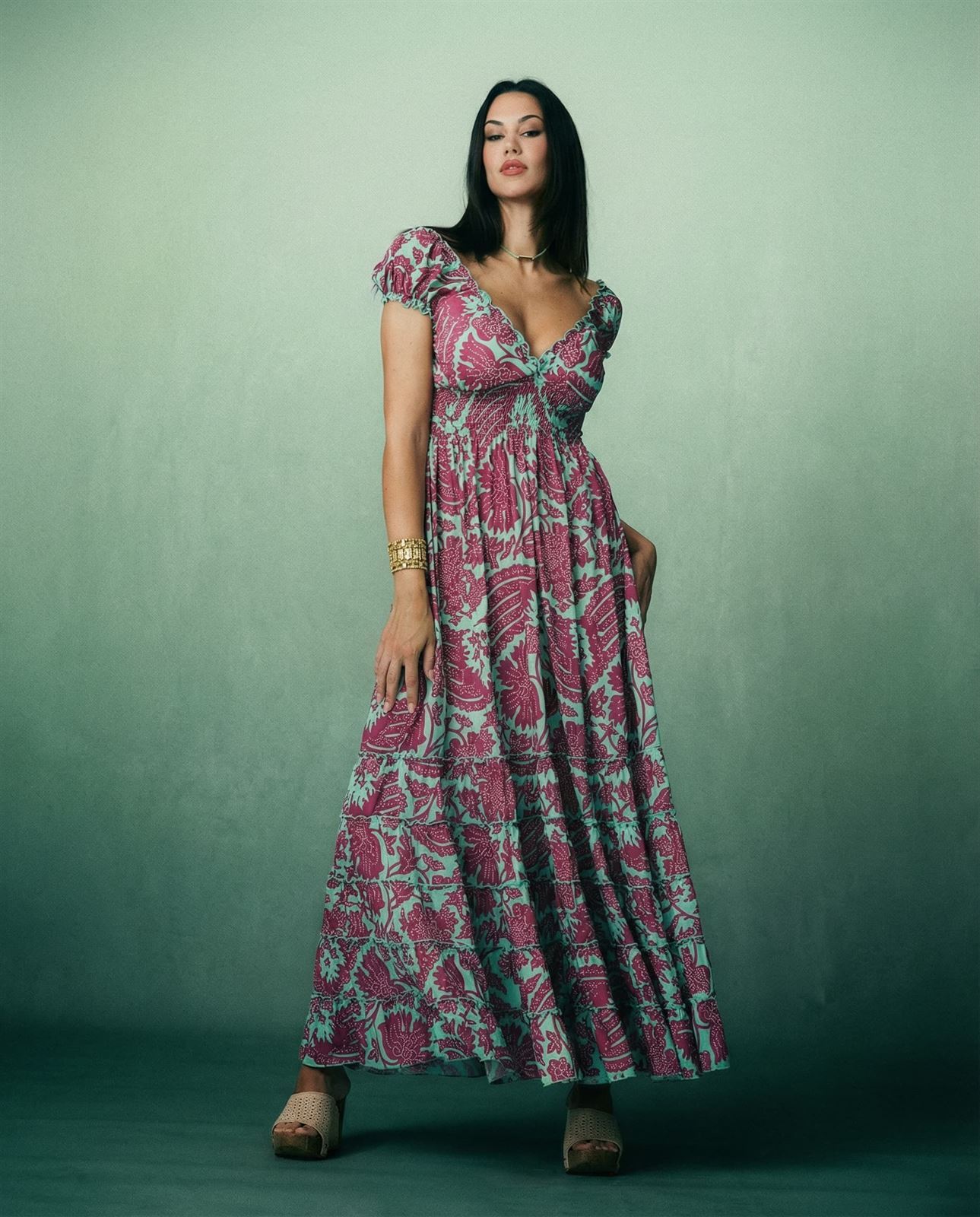Vestido reversible morado, Laura - Imagen 1