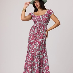 Vestido reversible morado, Laura - Imagen 2